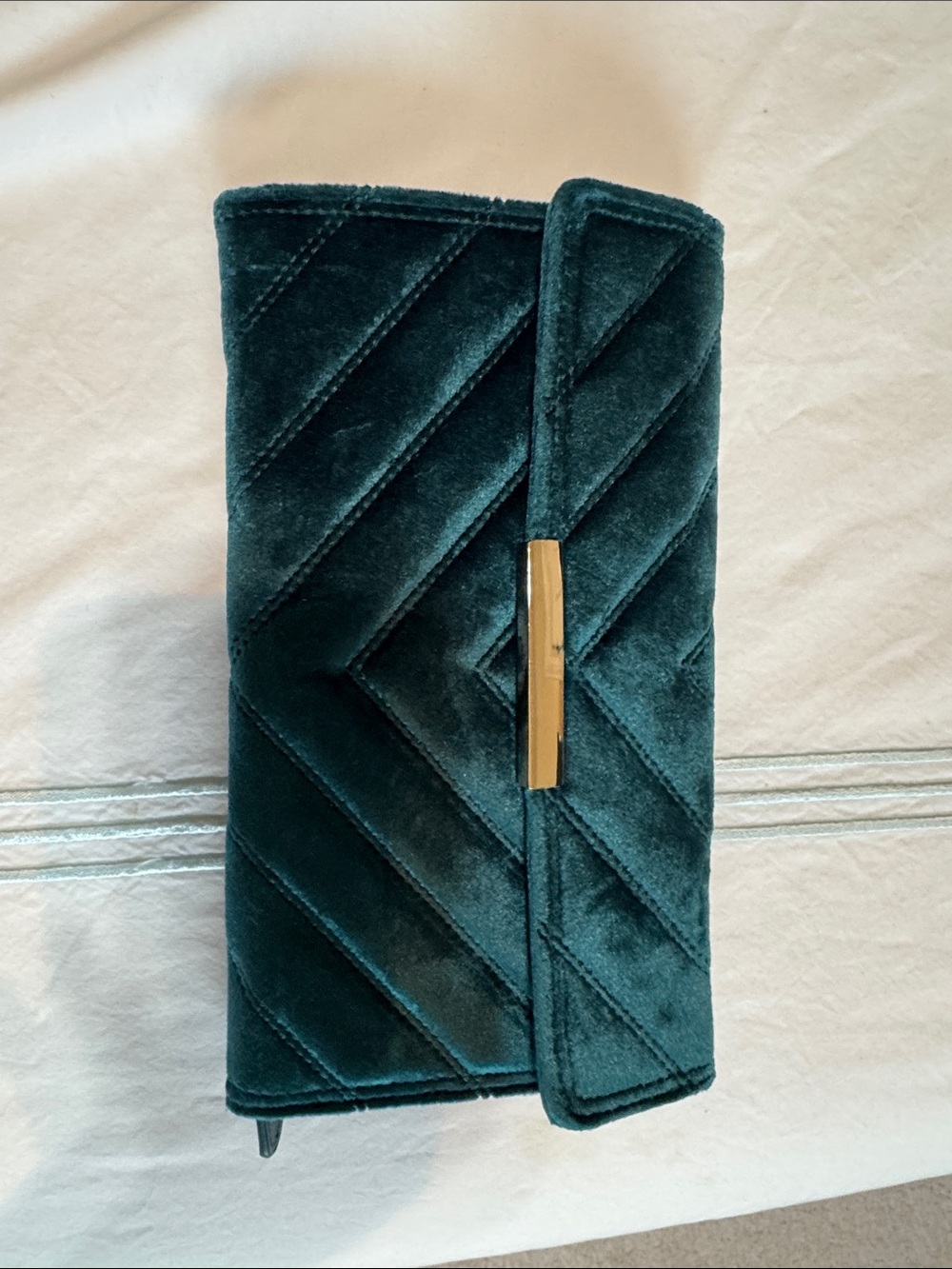 Frontgate Velvet Quilted Clutch wallet